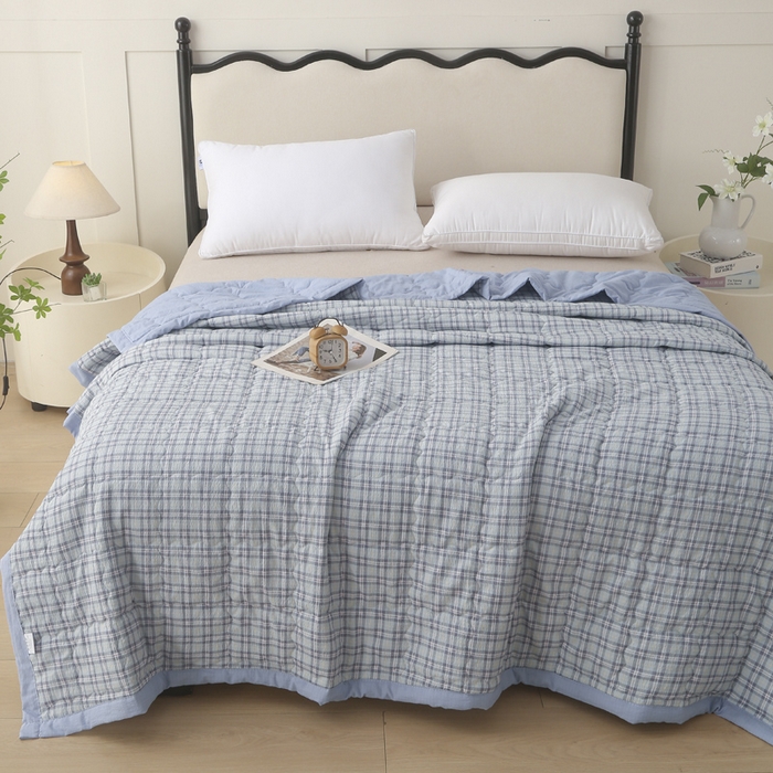 91家纺网 家纺一手货源 找家纺 被多多被业 2026新款皱皱纱夏被夏凉被空调被 洛特