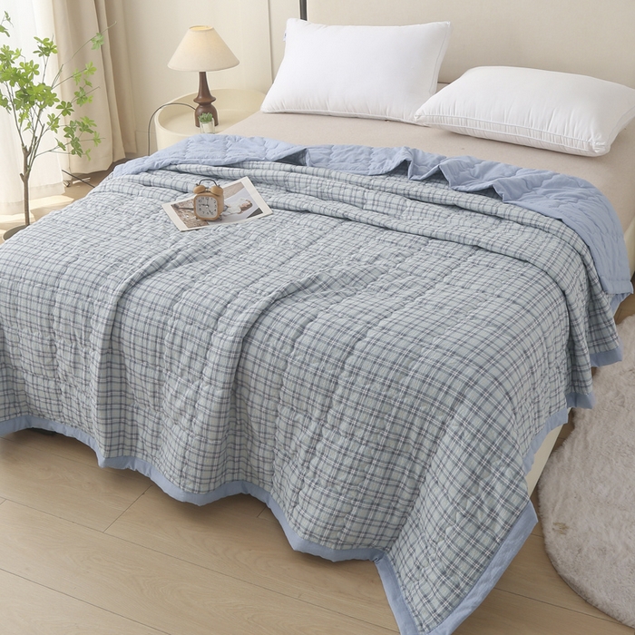 91家纺网 家纺一手货源 找家纺 被多多被业 2026新款皱皱纱夏被夏凉被空调被 洛特