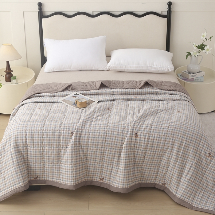 91家纺网 家纺一手货源 找家纺 被多多被业 2026新款皱皱纱夏被夏凉被空调被 木马日记