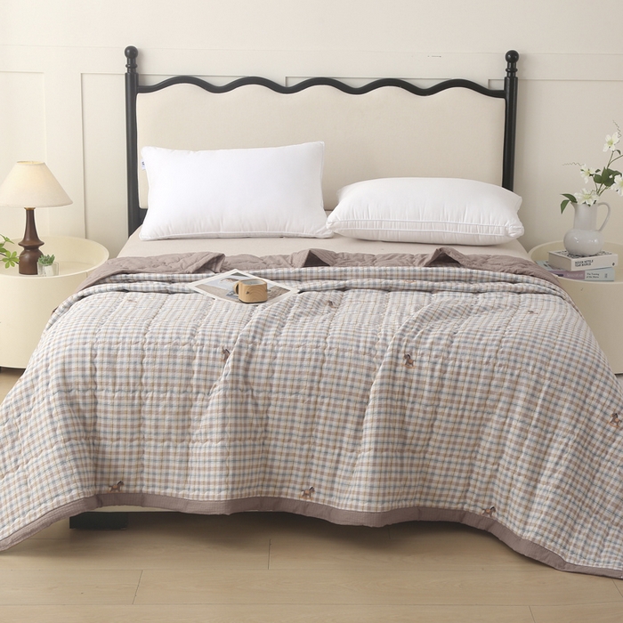 91家纺网 家纺一手货源 找家纺 被多多被业 2026新款皱皱纱夏被夏凉被空调被 木马日记