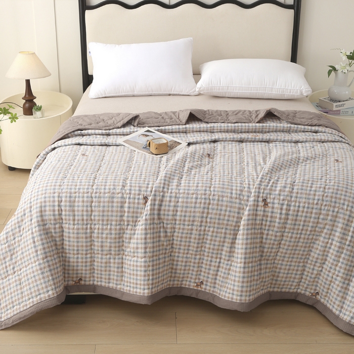 91家纺网 家纺一手货源 找家纺 被多多被业 2026新款皱皱纱夏被夏凉被空调被 木马日记