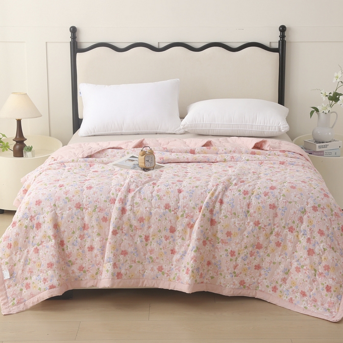 91家纺网 家纺一手货源 找家纺 被多多被业 2026新款皱皱纱夏被夏凉被空调被 少女日记