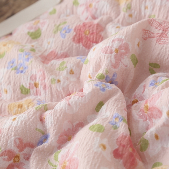 91家纺网 家纺一手货源 找家纺 被多多被业 2026新款皱皱纱夏被夏凉被空调被 少女日记