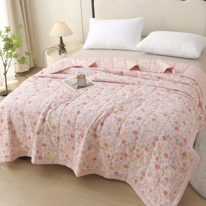 91家纺网 家纺一手货源 找家纺 被多多被业 2026新款皱皱纱夏被夏凉被空调被 少女日记