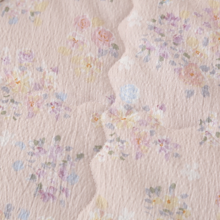 91家纺网 家纺一手货源 找家纺 被多多被业 2026新款皱皱纱夏被夏凉被空调被 欣然花开