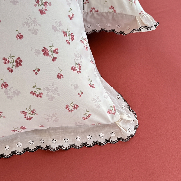 91家纺网 家纺一手货源 找家纺 沐珩家纺 2026新款古法水洗仿棉云感棉印花单枕套 古法-花影如梦