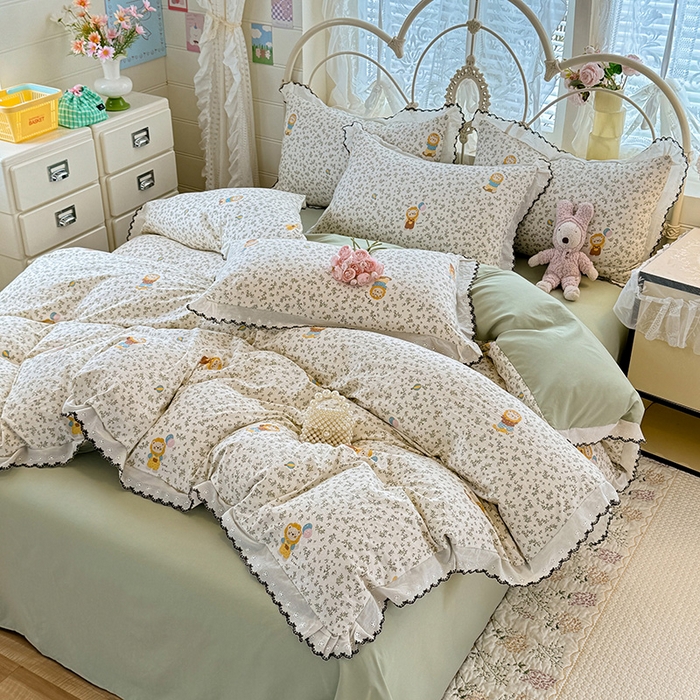 91家纺网 家纺一手货源 找家纺 沐珩家纺 2026新款古法水洗仿棉云感棉印花单枕套 古法-马戏团