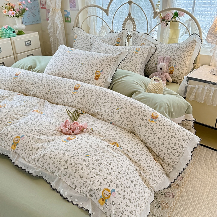 91家纺网 家纺一手货源 找家纺 沐珩家纺 2026新款古法水洗仿棉云感棉印花单枕套 古法-马戏团