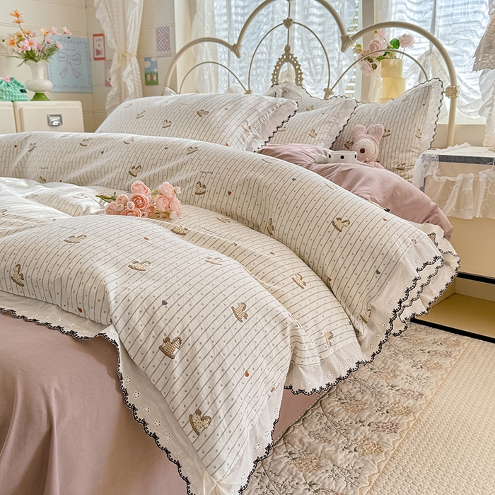 91家纺网 家纺一手货源 找家纺 沐珩家纺 2026新款古法水洗仿棉云感棉印花单枕套 古法-木马乐园