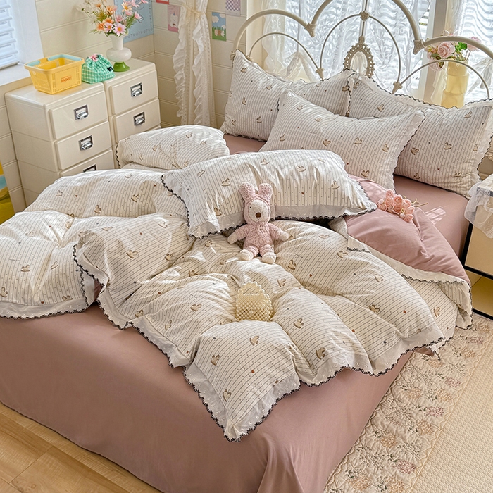 91家纺网 家纺一手货源 找家纺 沐珩家纺 2026新款古法水洗仿棉云感棉印花单枕套 古法-木马乐园