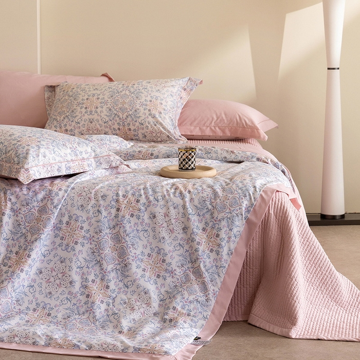 （总）立奥被业 2026新品冰丝棉夏被四件套竹节纱夏被四件套