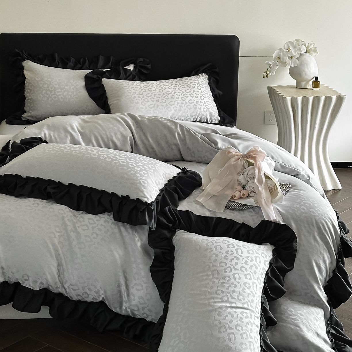 91家纺网 家纺一手货源 找家纺 （总）ab家纺 2026新款真丝提花四件套