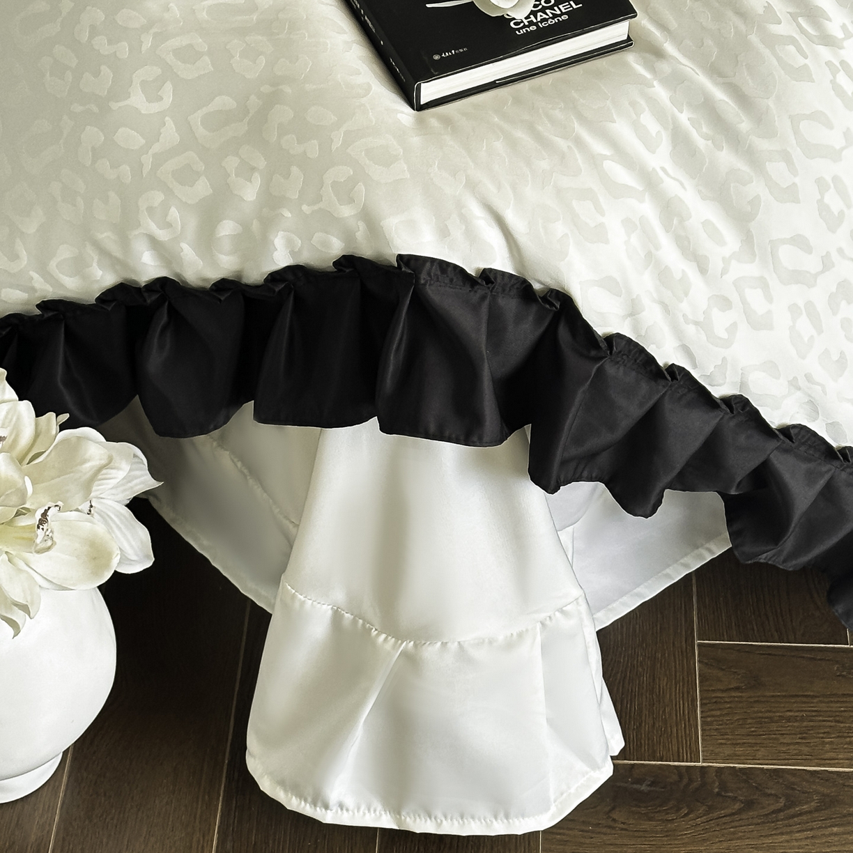 91家纺网 家纺一手货源 找家纺 ab家纺 2026新款真丝提花四件套 奶油白