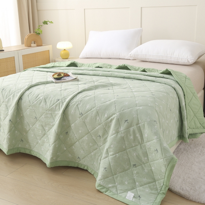 91家纺网 家纺一手货源 找家纺 被多多被业 2026新款棉小柔夏被空调被夏凉被 春泥