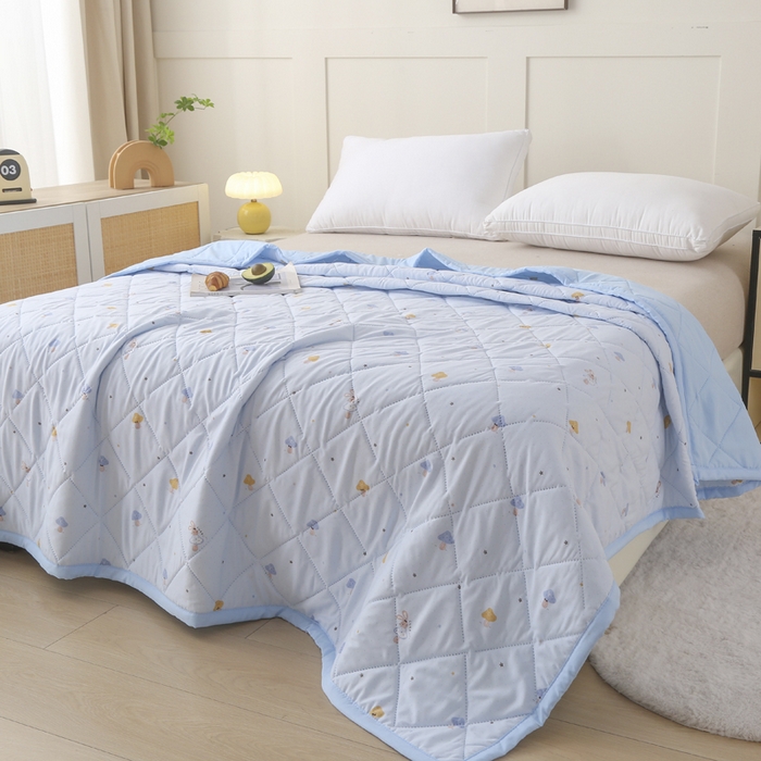 91家纺网 家纺一手货源 找家纺 被多多被业 2026新款棉小柔夏被空调被夏凉被 口口蘑