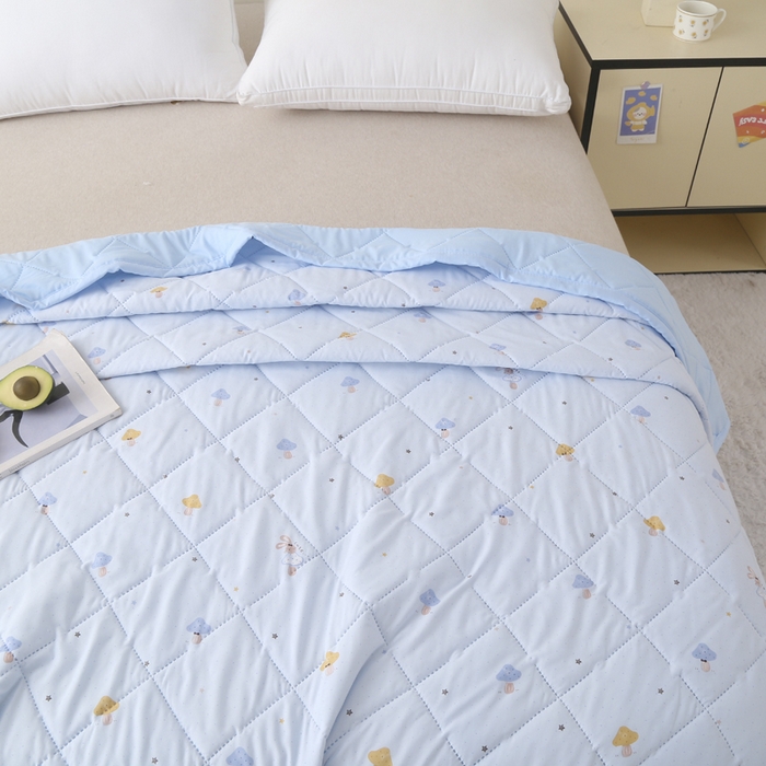 91家纺网 家纺一手货源 找家纺 被多多被业 2026新款棉小柔夏被空调被夏凉被 口口蘑