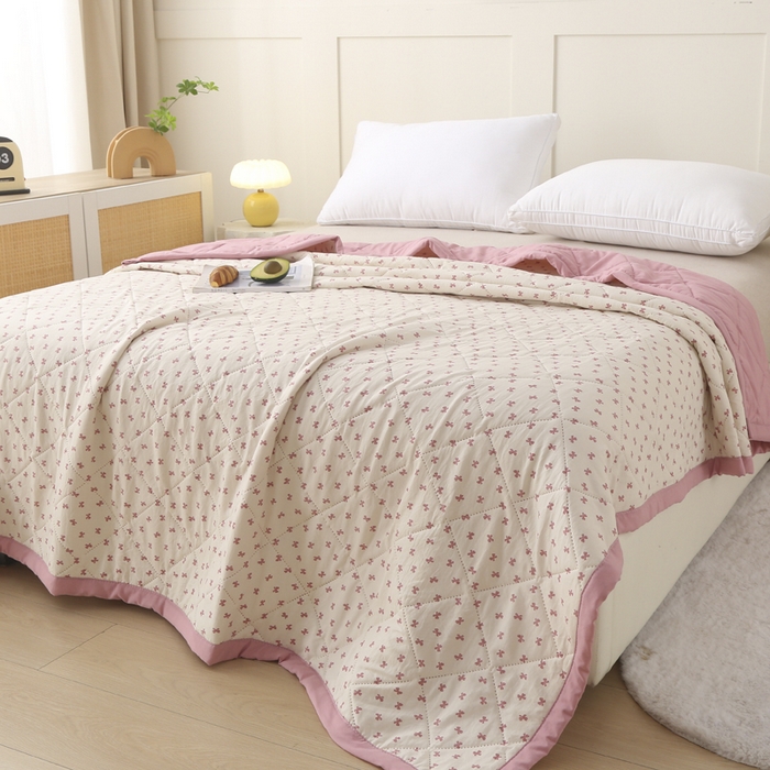 91家纺网 家纺一手货源 找家纺 被多多被业 2026新款棉小柔夏被空调被夏凉被 抒情