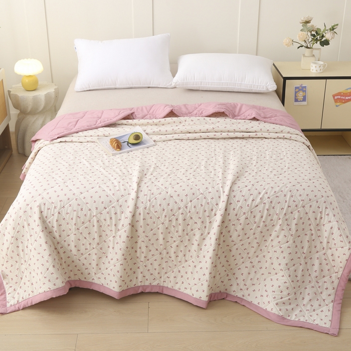 91家纺网 家纺一手货源 找家纺 被多多被业 2026新款棉小柔夏被空调被夏凉被 抒情