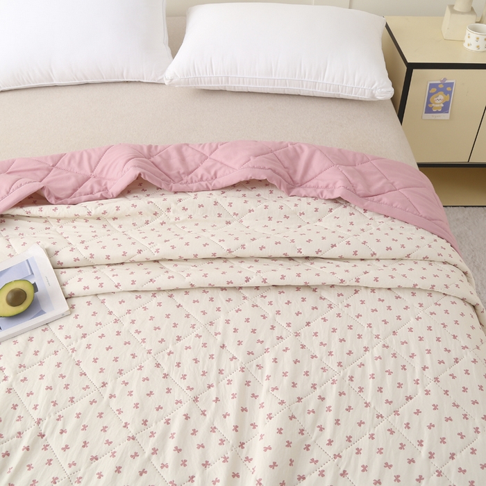 91家纺网 家纺一手货源 找家纺 被多多被业 2026新款棉小柔夏被空调被夏凉被 抒情