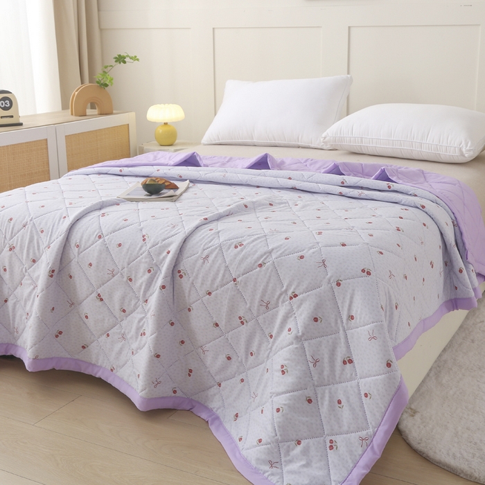 91家纺网 家纺一手货源 找家纺 被多多被业 2026新款棉小柔夏被空调被夏凉被 甜蜜蜜