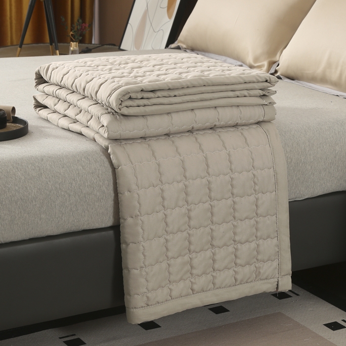 91家纺网 家纺一手货源 找家纺 （总）被多多被业 2026新款纯色绗绣夏被夏凉被空调被