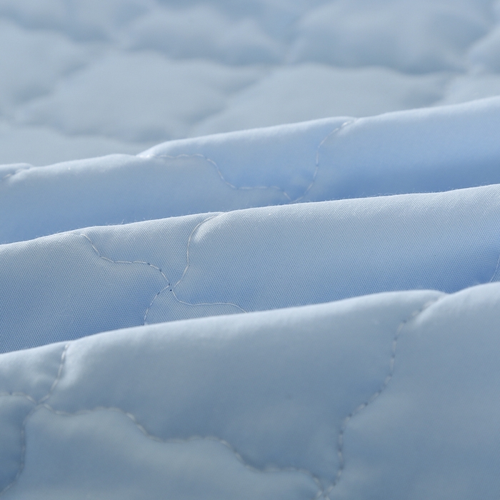 91家纺网 家纺一手货源 找家纺 被多多被业 2026新款纯色绗绣夏被夏凉被空调被 蓝小格