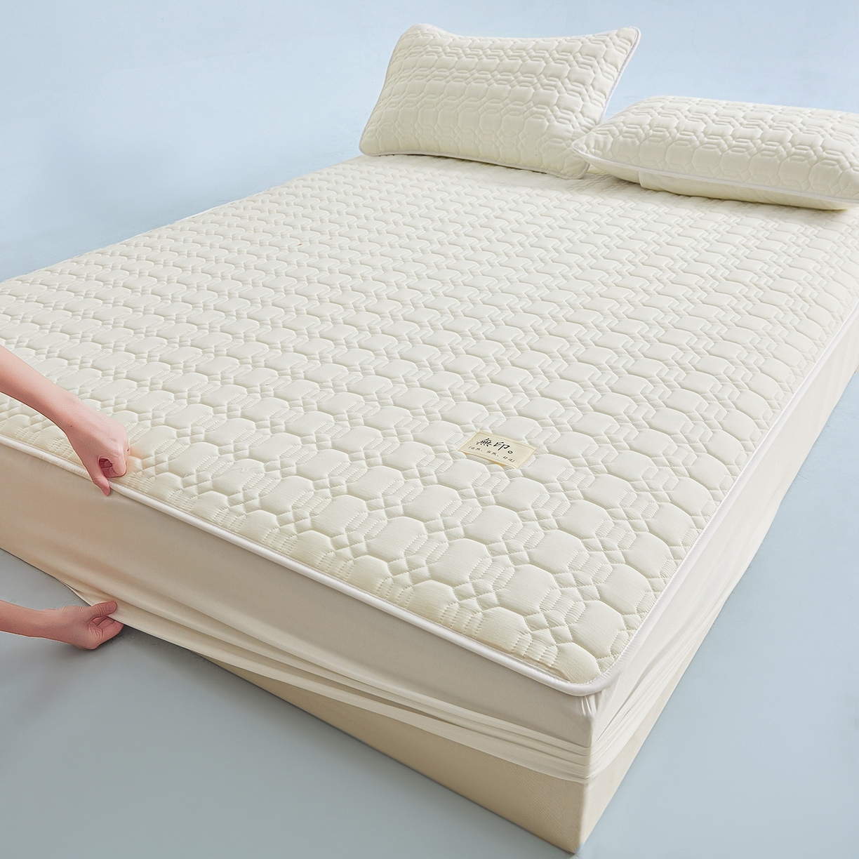 女子家纺 20262026新款大豆纤维深睡床笠 天际白