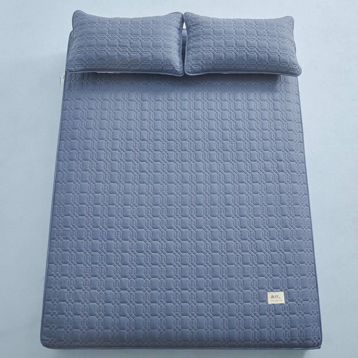 91家纺网 家纺一手货源 找家纺 女子家纺 2026新款大豆纤维深睡床笠 静海蓝