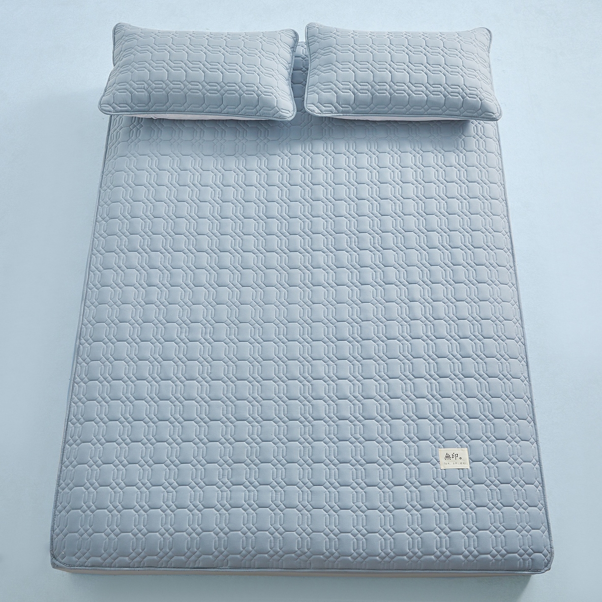 91家纺网 家纺一手货源 找家纺 女子家纺 2026新款大豆纤维深睡床笠 秋波蓝