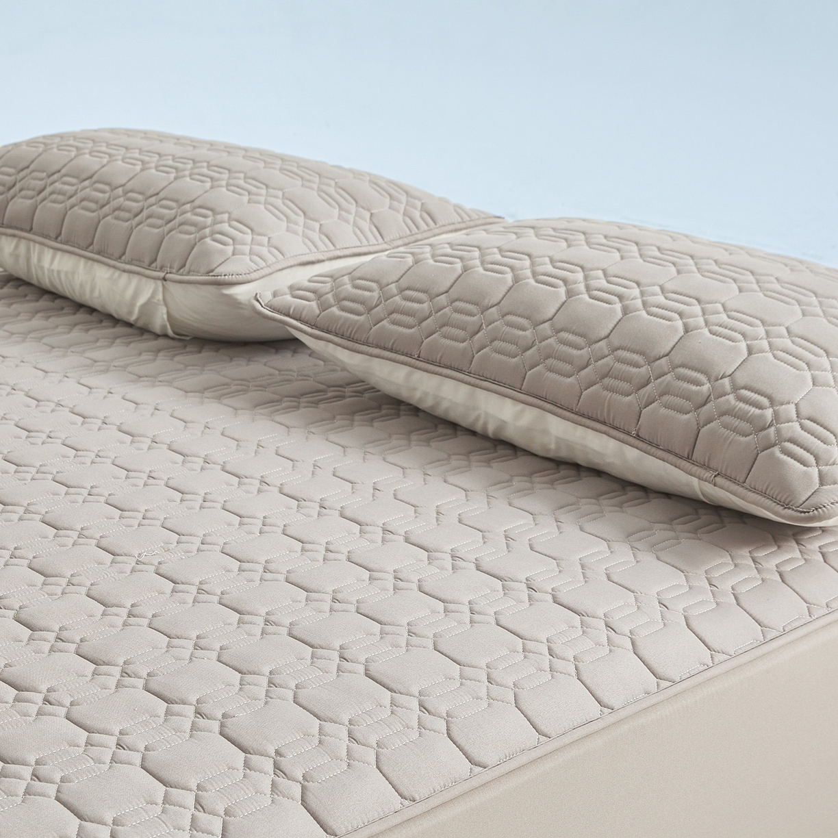 91家纺网 家纺一手货源 找家纺 女子家纺 2026新款大豆纤维深睡床笠 月石灰