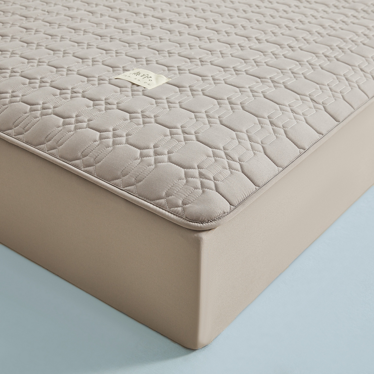 91家纺网 家纺一手货源 找家纺 女子家纺 2026新款大豆纤维深睡床笠 月石灰