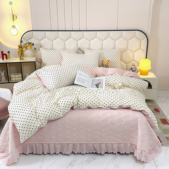 91家纺网 家纺一手货源 找家纺 总 凤杰 2025新款高克重7斤加厚印花牛奶绒金貂法莱绒四件套