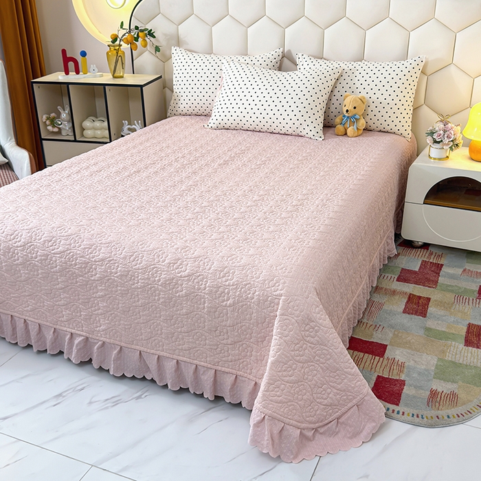 91家纺网 家纺一手货源 找家纺 （总）凤杰家纺 2026新款云感双层纱床盖四件套