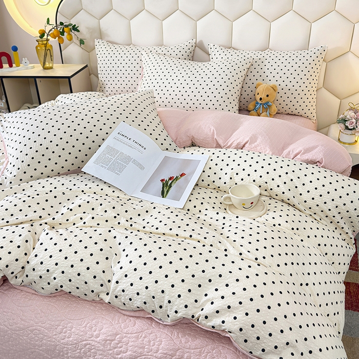 91家纺网 家纺一手货源 找家纺 （总）凤杰家纺 2026新款云感双层纱床盖四件套