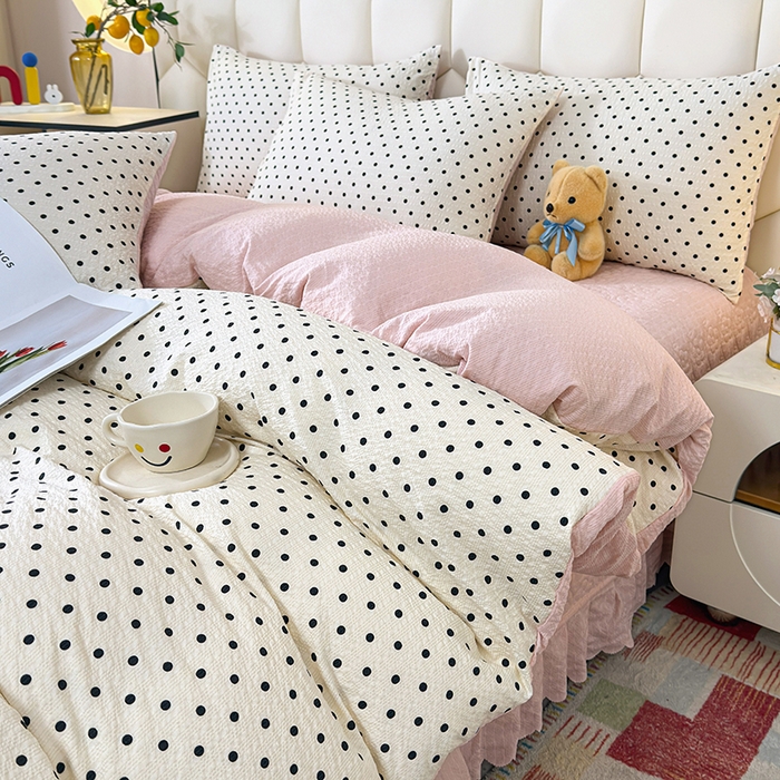 91家纺网 家纺一手货源 找家纺 （总）凤杰家纺 2026新款云感双层纱床盖四件套