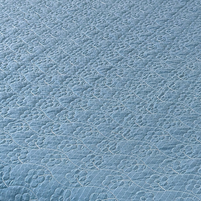 91家纺网 家纺一手货源 找家纺 凤杰家纺 2026新款云感双层纱床盖四件套 绅士条纹