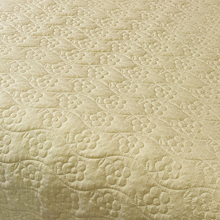 91家纺网 家纺一手货源 找家纺 凤杰家纺 2026新款云感双层纱床盖四件套 星星人-黄