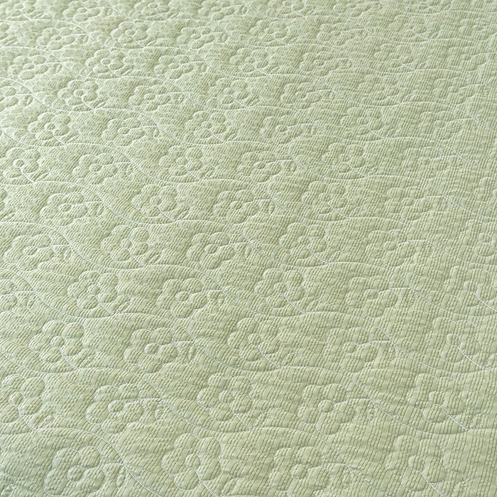 91家纺网 家纺一手货源 找家纺 凤杰家纺 2026新款云感双层纱床盖四件套 星星人-绿