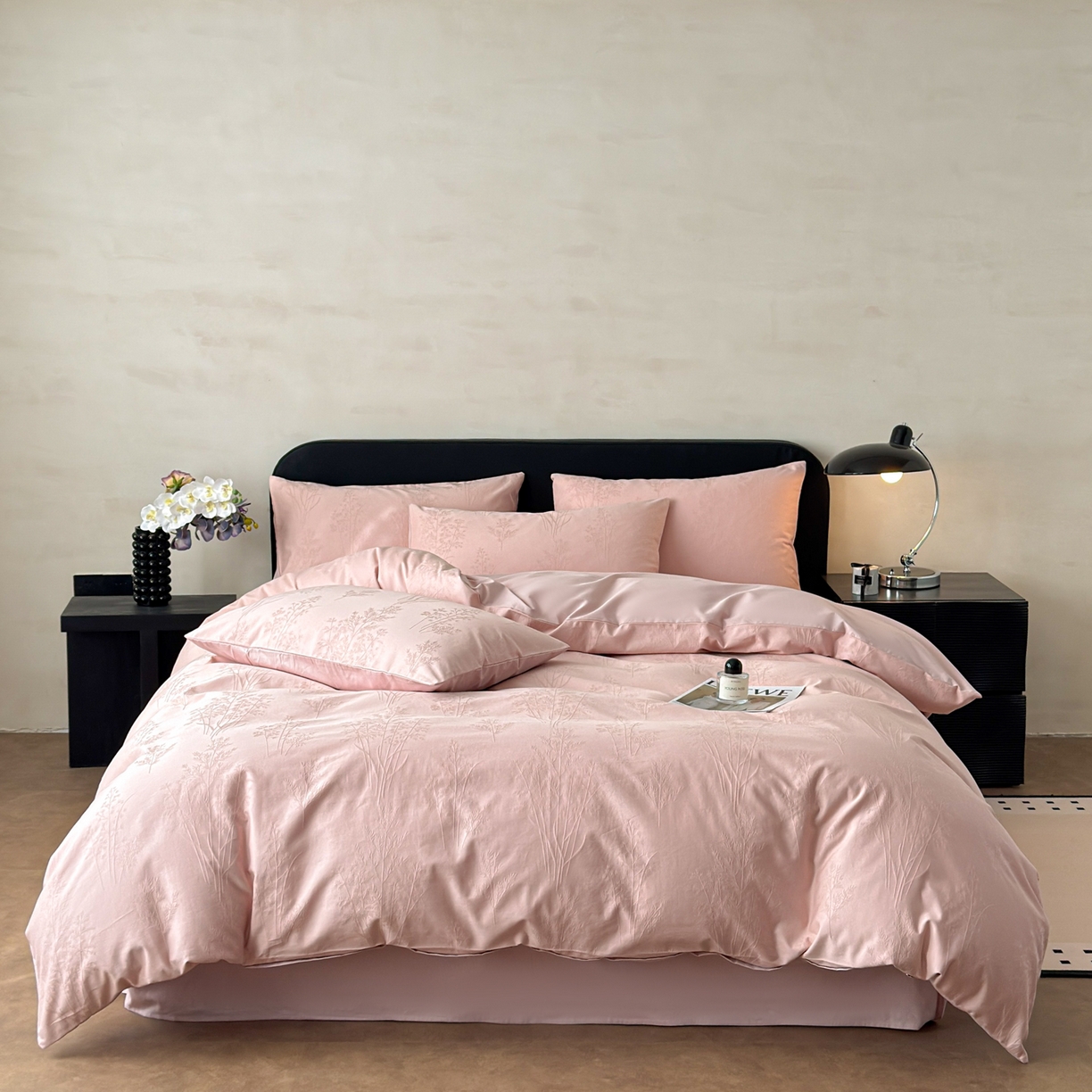 （总）雅萱家纺 2026新款60支提花全棉四件套