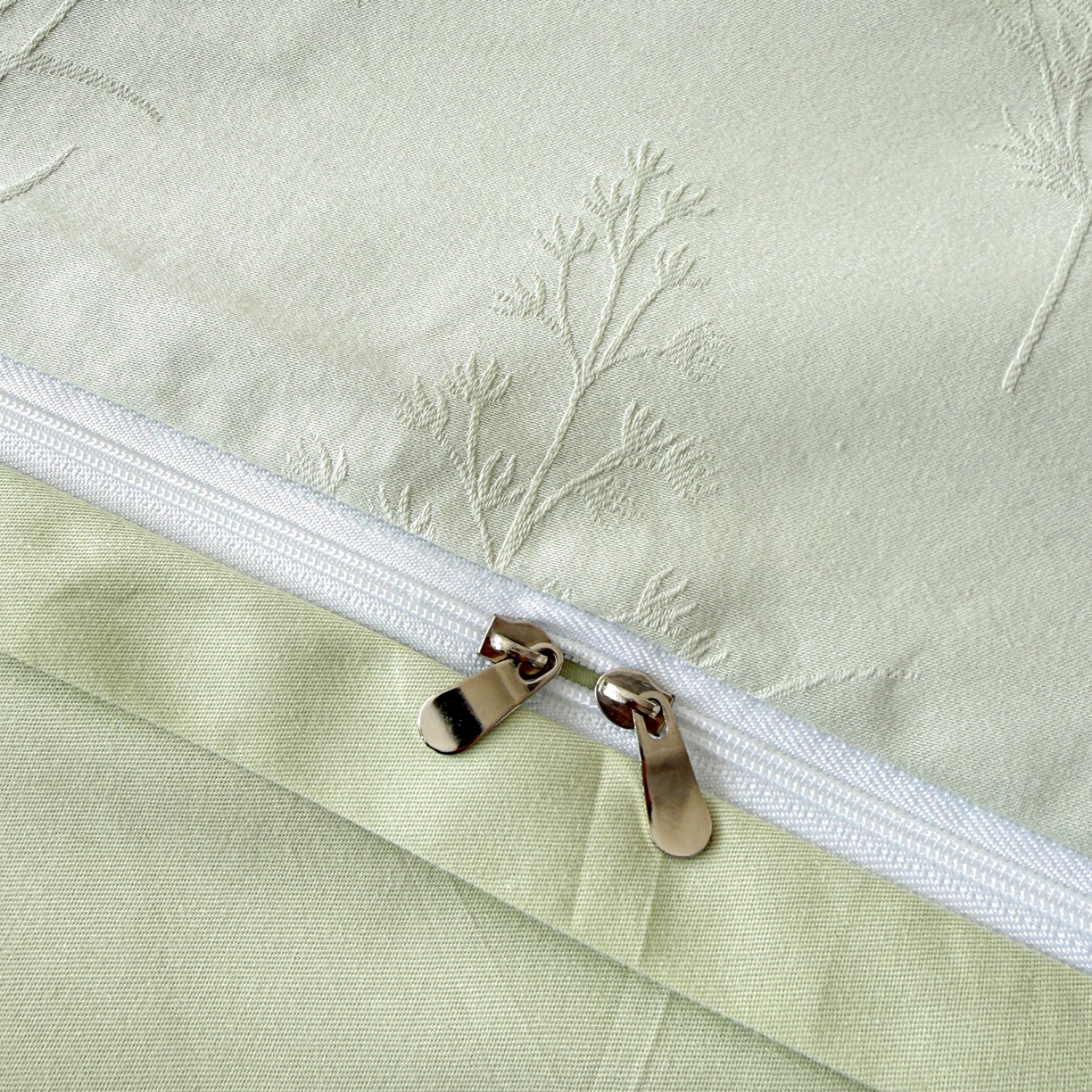 91家纺网 家纺一手货源 找家纺 雅萱家纺 2026新款60支提花全棉四件套 春草绿