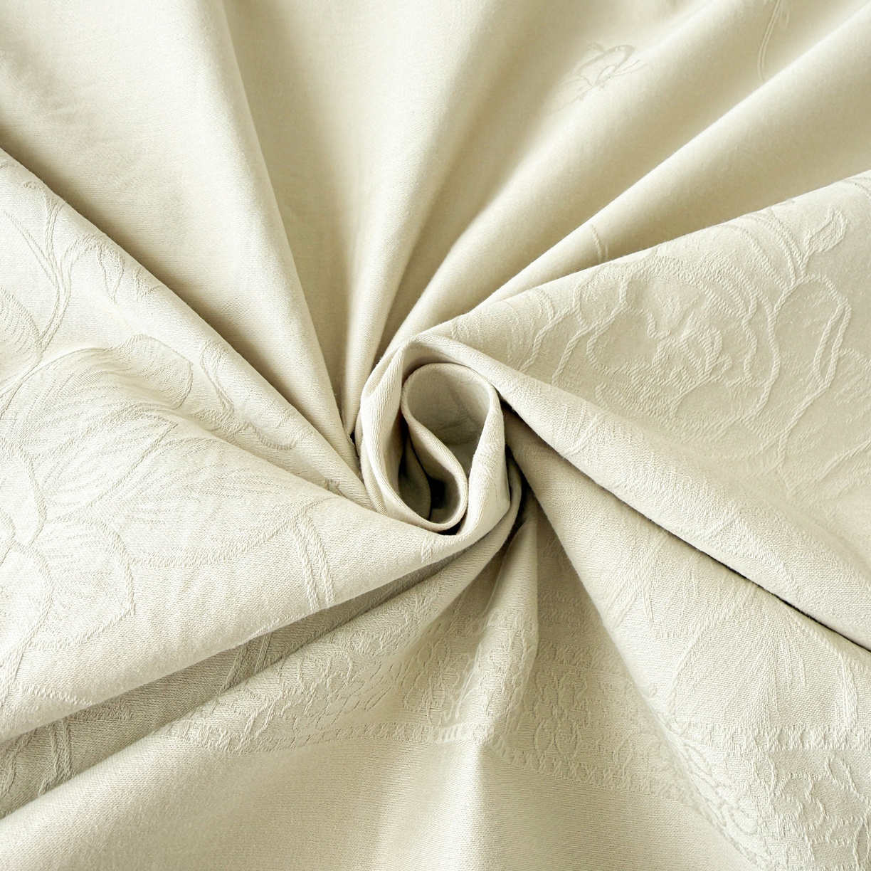 91家纺网 家纺一手货源 找家纺 雅萱家纺 2026新款60支提花全棉四件套 繁花绿