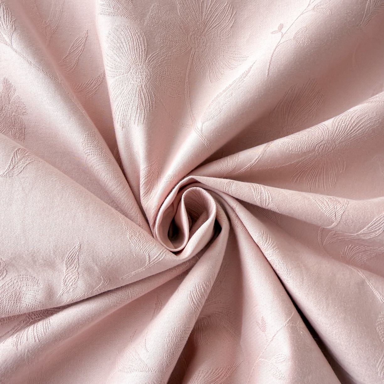 91家纺网 家纺一手货源 找家纺 雅萱家纺 2026新款60支提花全棉四件套 花影粉