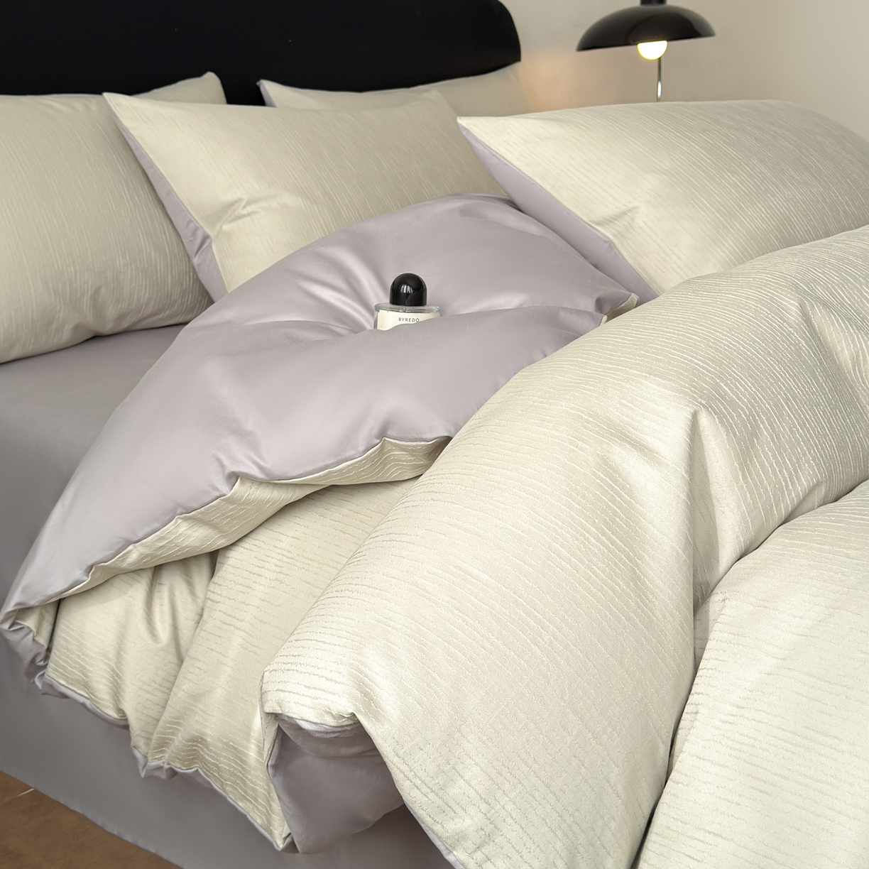 91家纺网 家纺一手货源 找家纺 雅萱家纺 2026新款60支提花全棉四件套 流星米