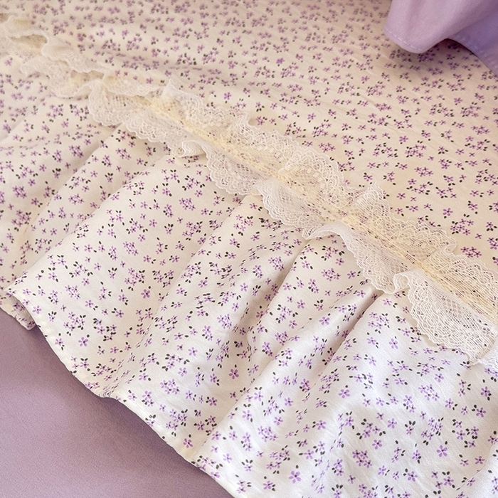 91家纺网 家纺一手货源 找家纺 （总）苏米娜家纺SUMINA 2026春夏新款超柔云朵棉床盖款四件套-花甜梦系列