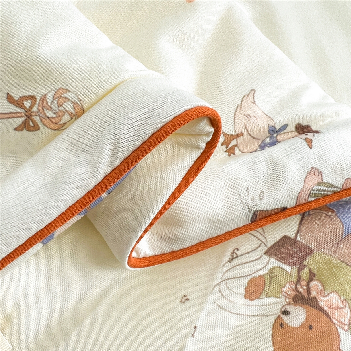 91家纺网 家纺一手货源 找家纺 优被业 2026新款A类牛奶丝针织棉软糯凉感大豆夏被空调被夏凉被(20%大豆国标包检测） 动物狂欢