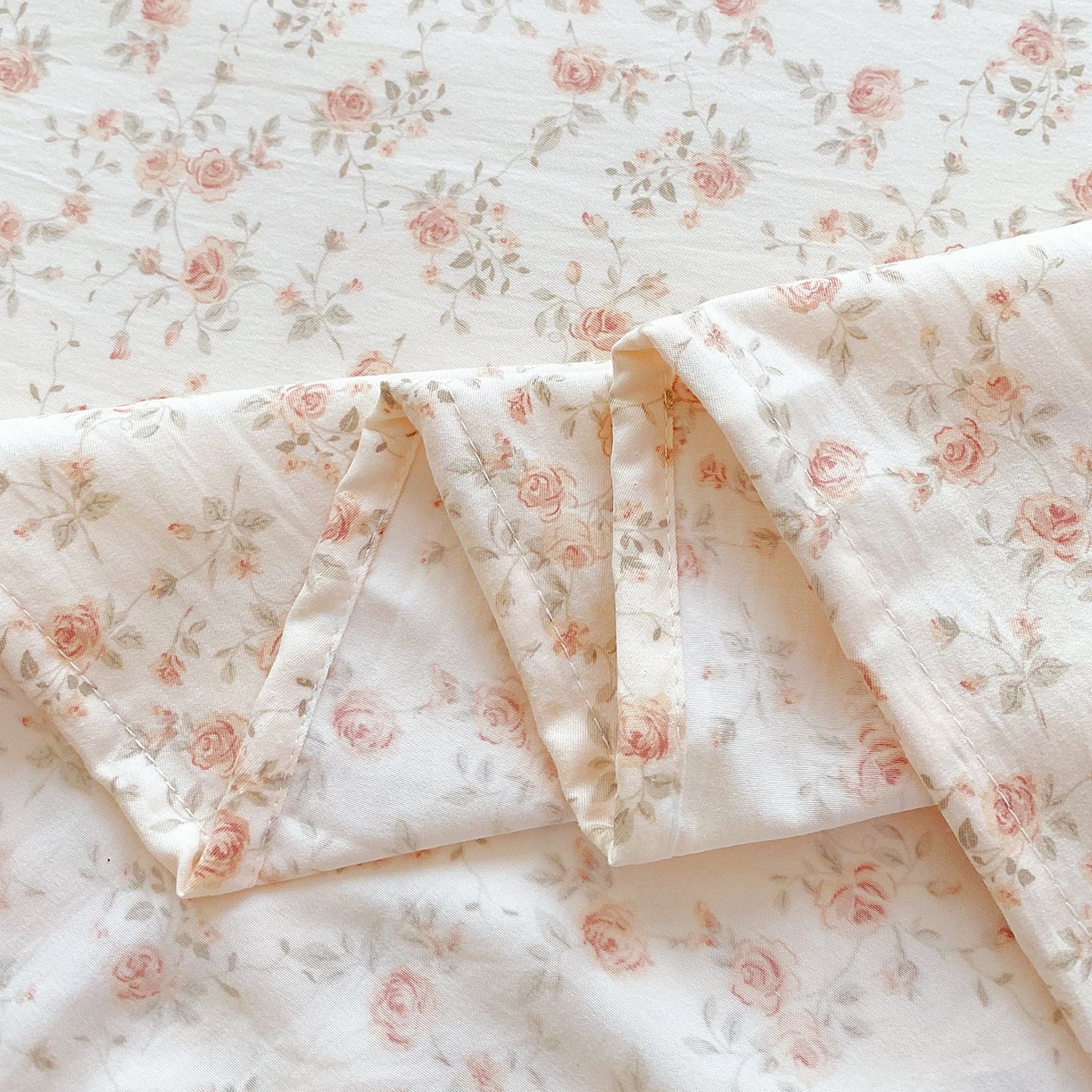 91家纺网 家纺一手货源 找家纺 悦织湾家纺 2026新款斜纹加厚水洗棉超细斜（加厚）床单单床单床单单件 床单-粉嫣