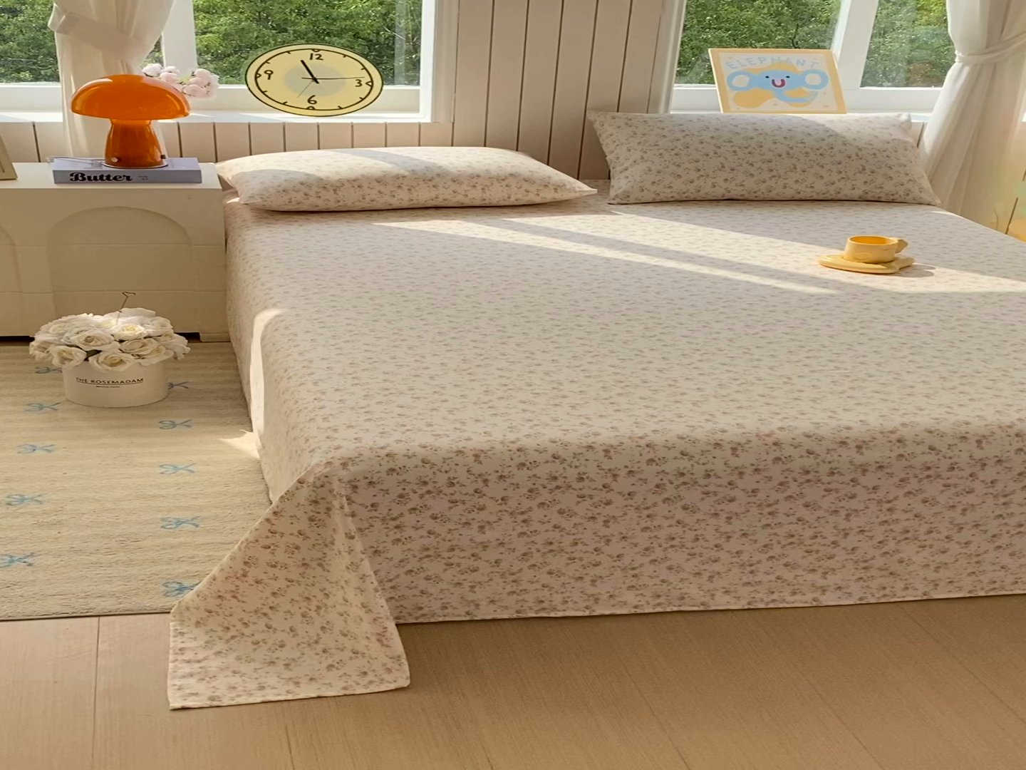 91家纺网 家纺一手货源 找家纺 悦织湾家纺 2026新款斜纹加厚水洗棉超细斜（加厚）床单单床单床单单件 床单-粉嫣