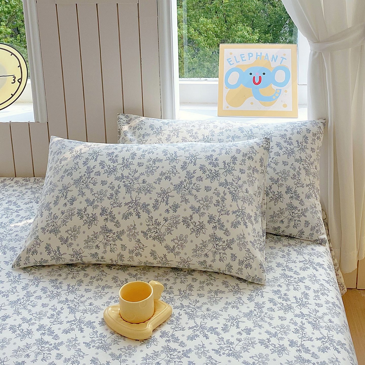 91家纺网 家纺一手货源 找家纺 悦织湾家纺 2026新款斜纹加厚水洗棉超细斜（加厚）床单单床单床单单件 床单-兰亭序