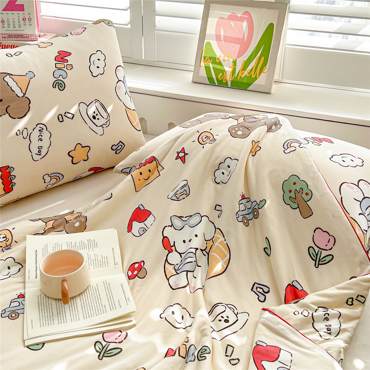 91家纺网 家纺一手货源 找家纺 优被业 2026新款A类牛奶丝针织棉软糯凉感大豆夏被空调被夏凉被(20%大豆国标包检测） 萌宠