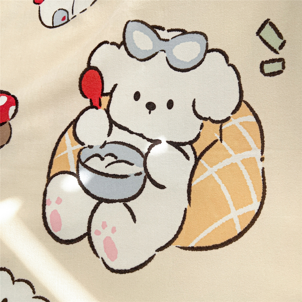 91家纺网 家纺一手货源 找家纺 优被业 2026新款A类牛奶丝针织棉软糯凉感大豆夏被空调被夏凉被(20%大豆国标包检测） 萌宠